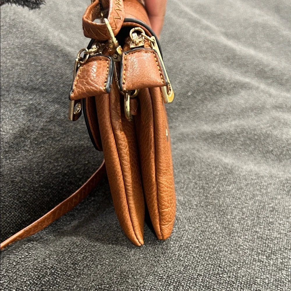 Michael Kors Brown Leather Crossbody Bag